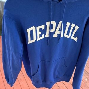 Champion Blue DePaul Hoodie Small
